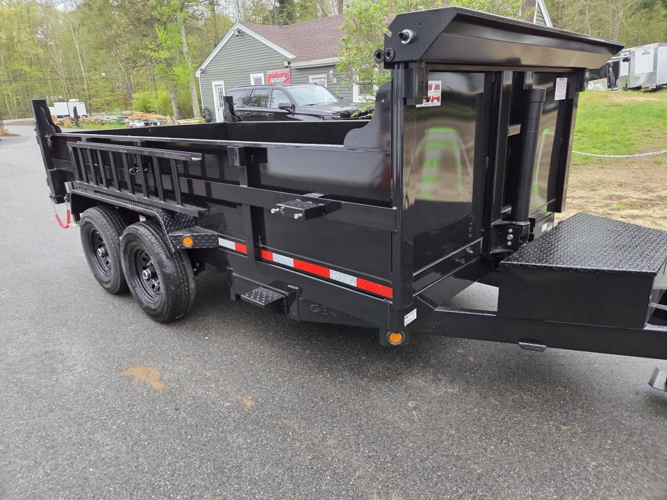 New 2026 Quality Steel and Aluminum 7x14 14,000lb gvwr dump trailer with tarp kit telescopic piston and ramps Dump Trailer