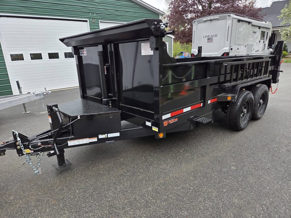 New 2026 Quality Steel and Aluminum 7x14 14,000lb gvwr dump trailer with tarp kit telescopic piston and ramps Dump Trailer