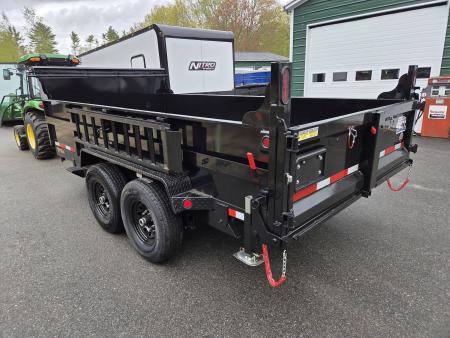 New 2026 Quality Steel and Aluminum 7x14 14,000lb gvwr dump trailer telescopic piston and tarp kit with ramps Dump Trailer