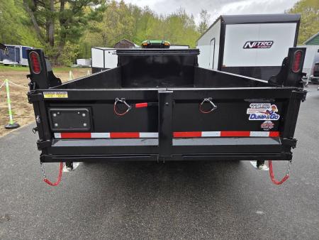 New 2026 Quality Steel and Aluminum 7x14 14,000lb gvwr dump trailer telescopic piston and tarp kit with ramps Dump Trailer