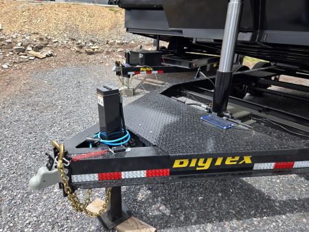 New 7 x 16 Big Tex Low Pro 14TD *X-SERIES* Telescopic Dump Trailer 15.4K****MEGA HOIST Lift, Hyd. Jack, 7 Gauge Floor, Swing Arm Tarp, Solar Batt Charger, Stab. Jacks, LRG Tires