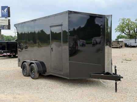 New 2026 PowerLine Cargo 7x16 TA / .080 POLYCORE / REAR SPOILER WING WITH LIGHTS / 7K GVWR Cargo / Enclosed Trailer