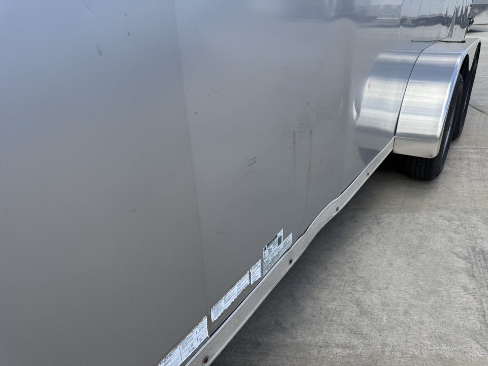 Used 2020 Commander 7x16 + 2’V Nose 7' TALL SUPERIOR QUALITY Rear Ramp Enclosed Cargo Trailer