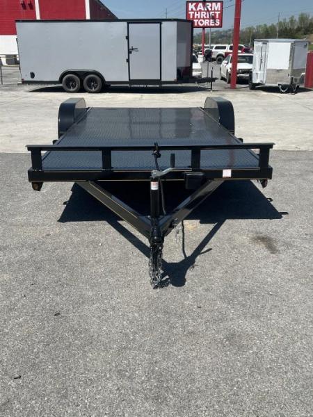New 2026 P & T Trailers 82x17+3 7k Steel Carhauler Car Hauler