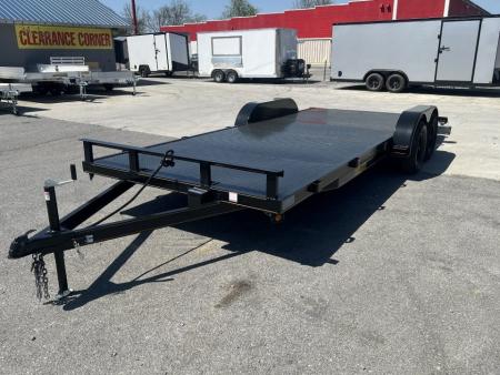 New 2026 P & T Trailers 82x17+3 7k Steel Carhauler Car Hauler
