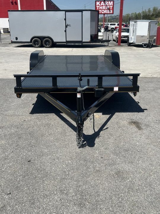 New 2026 P & T Trailers 82x17+3 7k Steel Carhauler Car Hauler