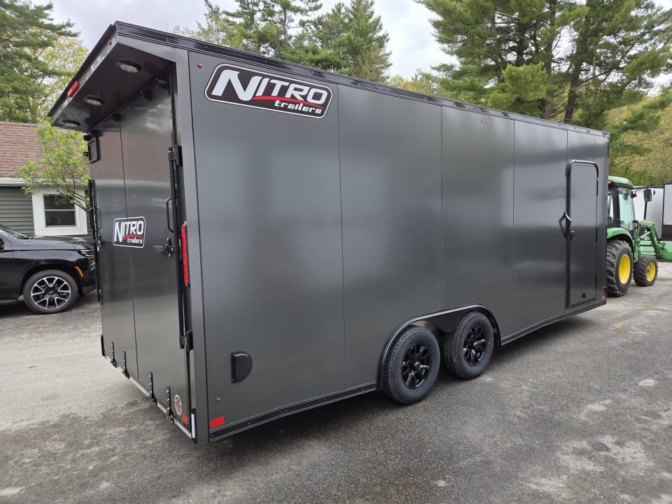 New 2026 Nitro 8.5x20 Aluminum enclosed car trailer with extra height and torsion axles with upgrades Cargo / Enclosed Trailer