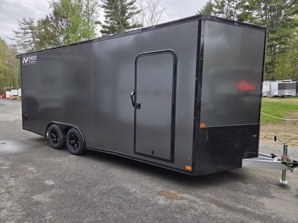 New 2026 Nitro 8.5x20 Aluminum enclosed car trailer with extra height and torsion axles with upgrades Cargo / Enclosed Trailer