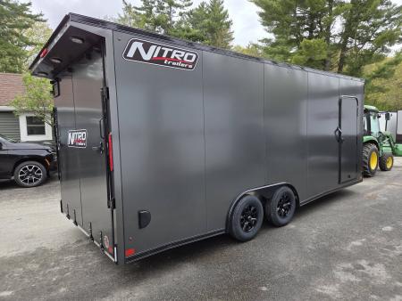 New 2026 Nitro 8.5x20 Aluminum enclosed car trailer with extra height and torsion axles with upgrades Cargo / Enclosed Trailer
