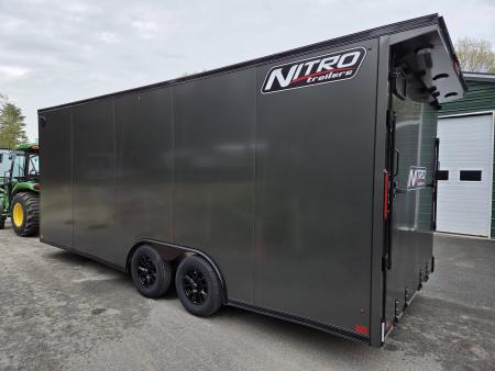 New 2026 Nitro 8.5x20 Aluminum enclosed car trailer with extra height and torsion axles with upgrades Cargo / Enclosed Trailer