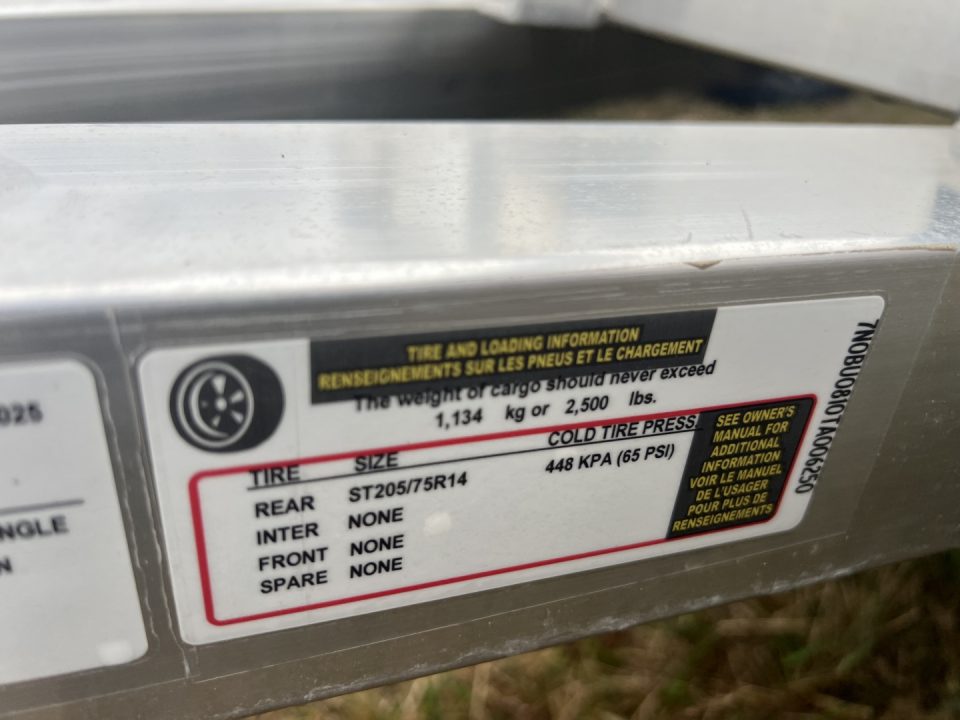 New 2026 Black Rhino UT 5X8 3K Aluminum Deck Utility Trailer