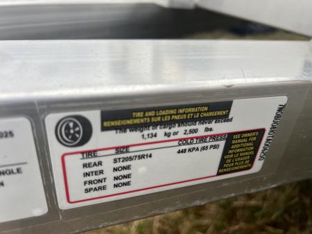 New 2026 Black Rhino UT 5X8 3K Aluminum Deck Utility Trailer
