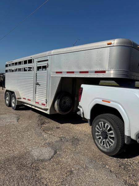 Consignment 2003 Featherlite Trailers 7X16 Stock / Stock Combo Trailer