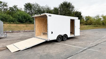 New LIGHTNING 8.5X16 ENCLOSED CARGO TRAILER - RAMP DOOR!