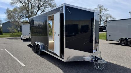 New LIGHTNING 7.5X18 ENCLOSED TRAILER WITH REAR RAMP!