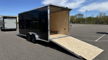New LIGHTNING 7.5X18 ENCLOSED TRAILER WITH REAR RAMP!