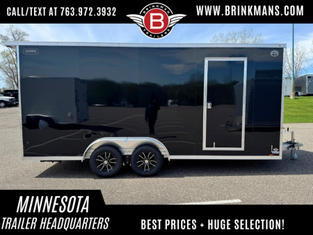 New LIGHTNING 7.5X18 ENCLOSED TRAILER WITH REAR RAMP!