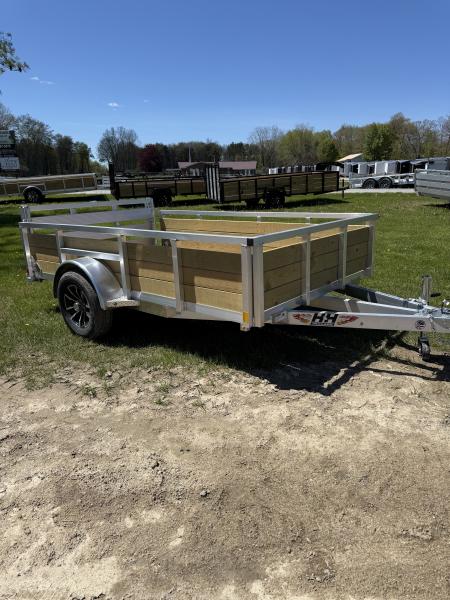 New 2026 H&H Trailers 76X10 ALUMINUM WOODSIDE Landscape Trailer