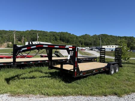 New 2026 P & T Trailers 14K 17+3 GOOSENECK LO PRO Equipment Trailer