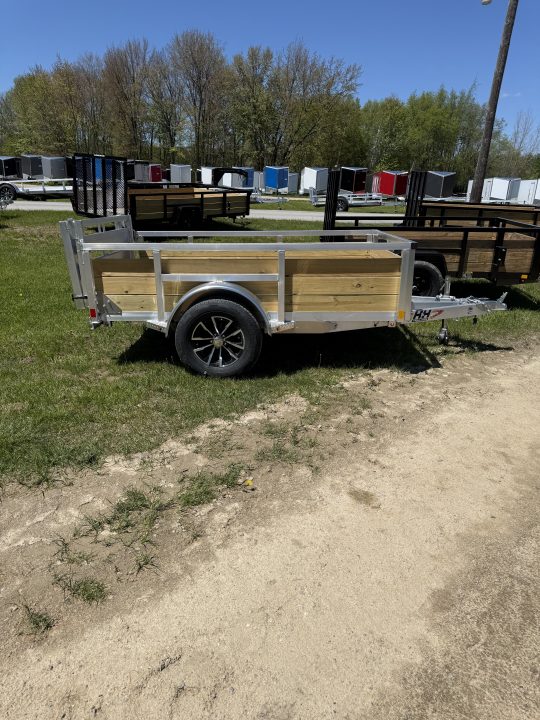 New 2026 H&H Trailers 5X8 ALUMINUM WOODSIDE Landscape Trailer