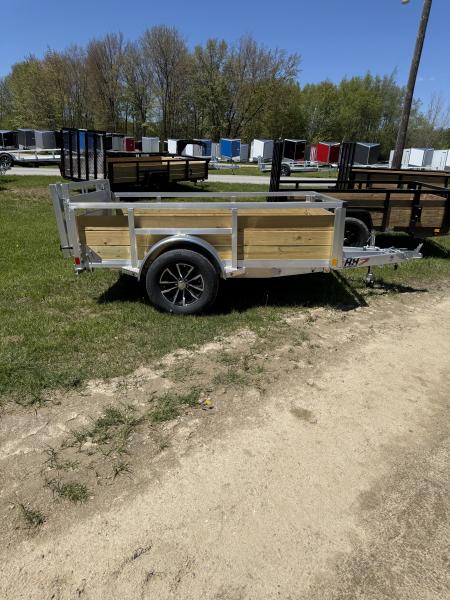 New 2026 H&H Trailers 5X8 ALUMINUM WOODSIDE Landscape Trailer