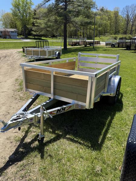 New 2026 H&H Trailers 5X8 ALUMINUM WOODSIDE Landscape Trailer
