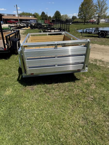 New 2026 H&H Trailers 5X8 ALUMINUM WOODSIDE Landscape Trailer