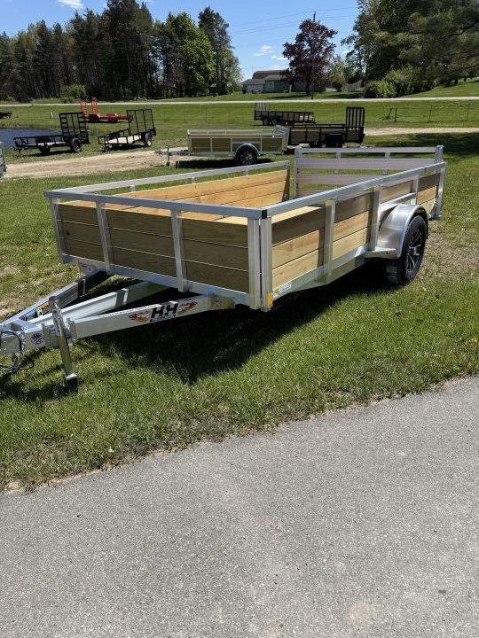 New 2026 H&H Trailers 82X12 ALUMINUM WOODSIDE Landscape Trailer