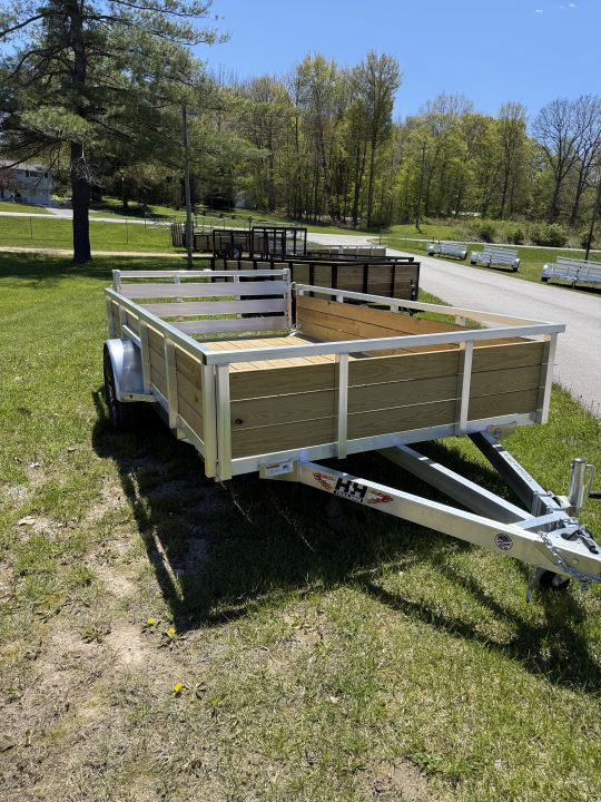 New 2026 H&H Trailers 82X12 ALUMINUM WOODSIDE Landscape Trailer