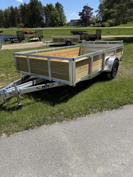New 2026 H&H Trailers 82X12 ALUMINUM WOODSIDE Landscape Trailer