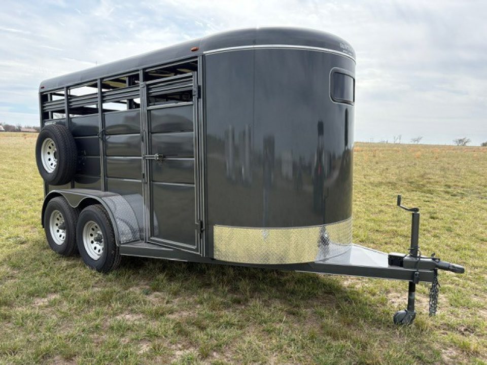 New 2026 Calico Trailers 6x14x7 Tandem 7K Livestock Trailer