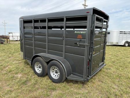 New 2026 Calico Trailers 6x14x7 Tandem 7K Livestock Trailer