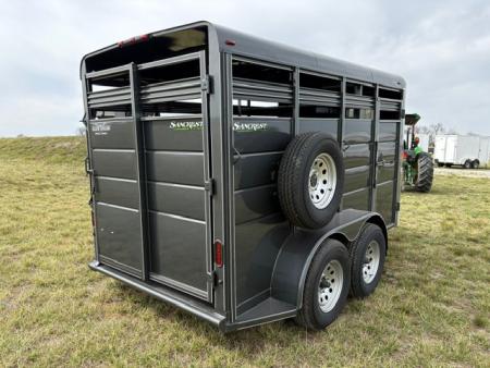 New 2026 Calico Trailers 6x14x7 Tandem 7K Livestock Trailer
