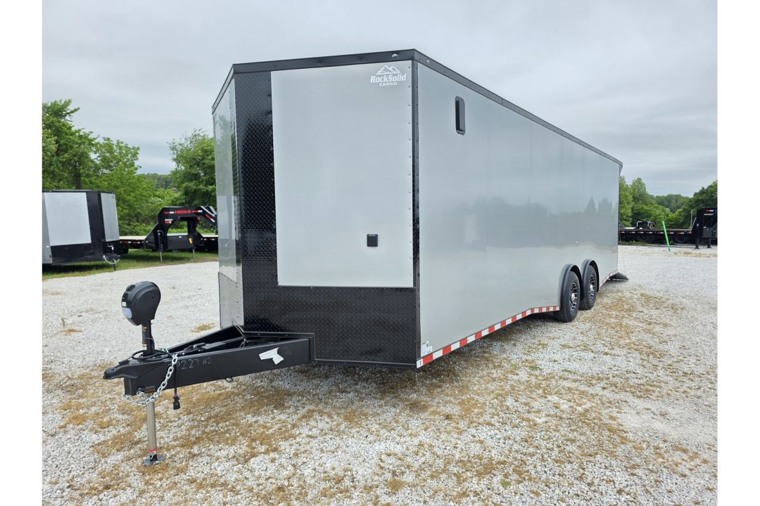 New 2026 Rock Solid Cargo 8.5X26 TANDEM CARGO W/ RAMP DOOR/ RACE PKG/ .08 SCREWLESS/ BLACKOUT PKG/