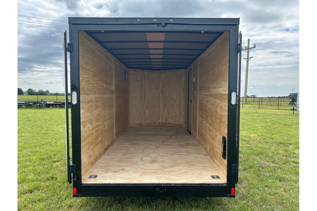 New 2026 Rock Solid Cargo 7x16 Tandem 7K Cargo w/ .080 Polycore, Ramp Door, & 7' Interior Height (HAIL DAMAGE DISCOUNT)