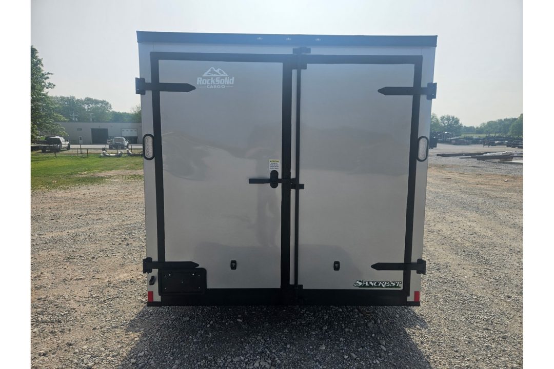 New 2026 Rock Solid Cargo 7X14 TANDEM 7K CARGO W/ BLACKOUT TRIM BARN DOORS & 6'3" HEIGHT