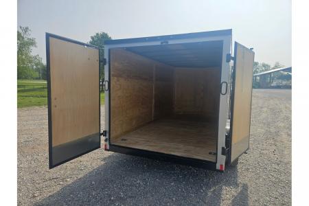 New 2026 Rock Solid Cargo 7X14 TANDEM 7K CARGO W/ BLACKOUT TRIM BARN DOORS & 6'3" HEIGHT