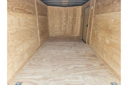 New 2026 Rock Solid Cargo 7X14 TANDEM 7K CARGO W/ BLACKOUT TRIM BARN DOORS & 6'3" HEIGHT