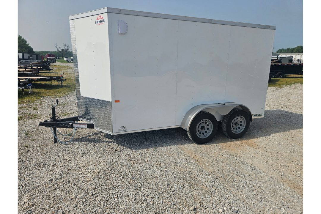 New 2026 Rock Solid Cargo 6X12 TANDEM 7K CARGO W/6'6" HEIGHT & RAMP DOOR