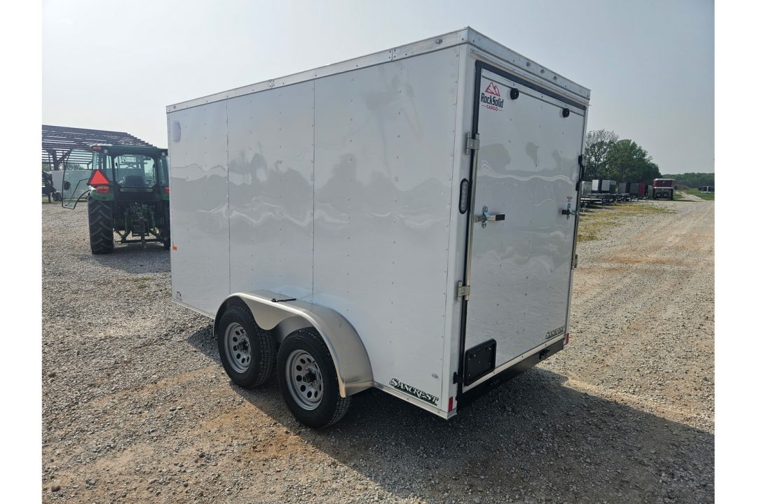 New 2026 Rock Solid Cargo 6X12 TANDEM 7K CARGO W/6'6" HEIGHT & RAMP DOOR