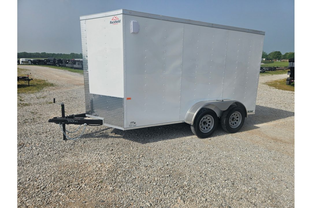 New 2026 Rock Solid Cargo 6X12 TANDEM 7K CARGO W/6'6" HEIGHT & RAMP DOOR