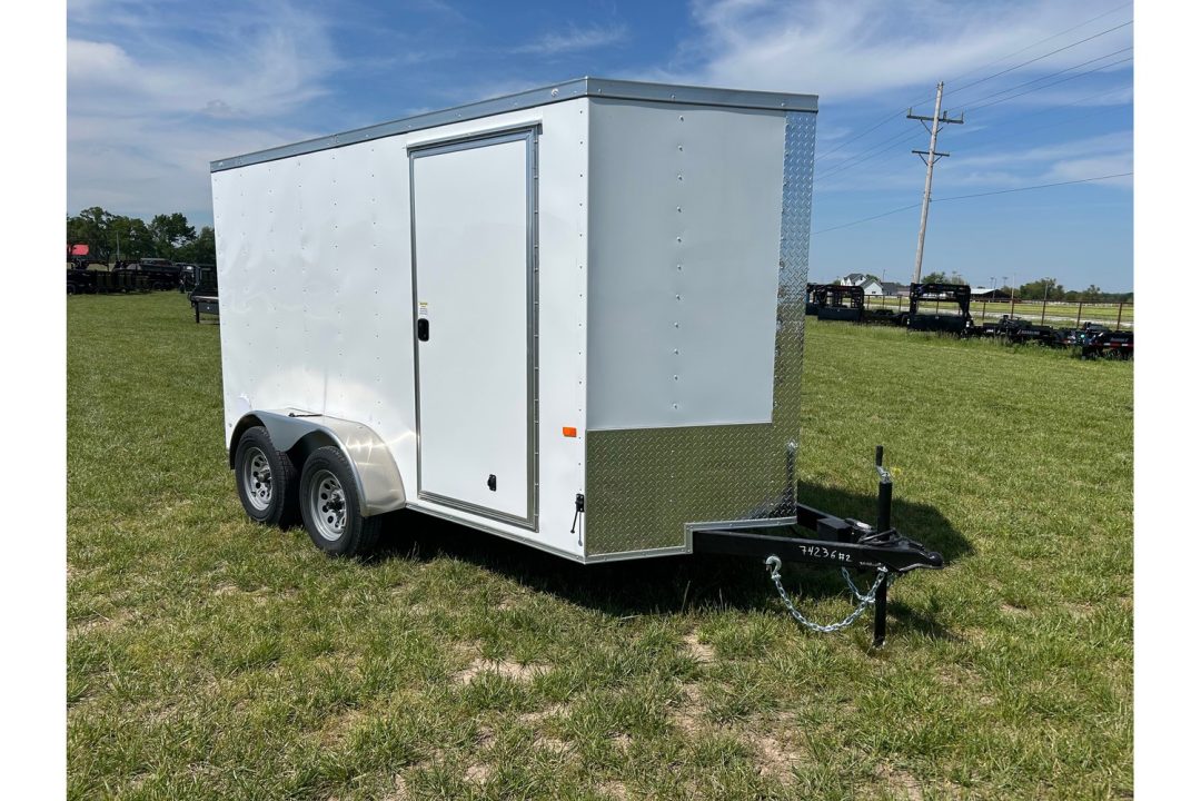 New 2026 Rock Solid Cargo 6x12 Tandem 7K Cargo w/ Ramp Door & 6'6" Interior Height (HAIL DAMAGE DISCOUNT)