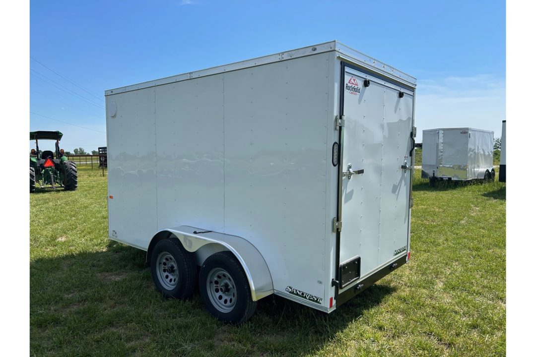 New 2026 Rock Solid Cargo 6x12 Tandem 7K Cargo w/ Ramp Door & 6'6" Interior Height (HAIL DAMAGE DISCOUNT)