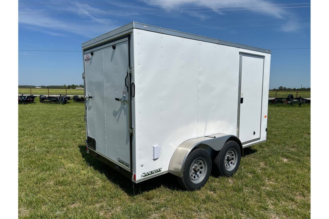 New 2026 Rock Solid Cargo 6x12 Tandem 7K Cargo w/ Ramp Door & 6'6" Interior Height (HAIL DAMAGE DISCOUNT)