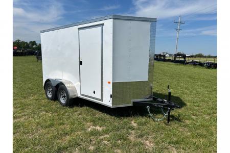 New 2026 Rock Solid Cargo 6x12 Tandem 7K Cargo w/ Ramp Door & 6'6  Interior Height (HAIL DAMAGE DISCOUNT)