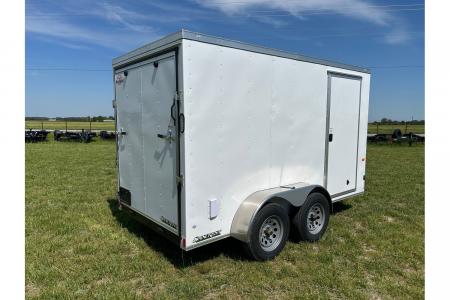New 2026 Rock Solid Cargo 6x12 Tandem 7K Cargo w/ Ramp Door & 6'6" Interior Height (HAIL DAMAGE DISCOUNT)