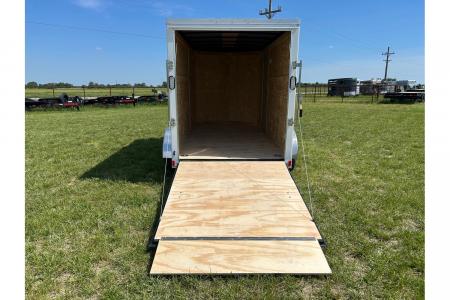New 2026 Rock Solid Cargo 6x12 Tandem 7K Cargo w/ Ramp Door & 6'6" Interior Height (HAIL DAMAGE DISCOUNT)