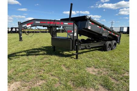 New 2026 MAXX-D Tandem 83x16 18K Dump Trailer W/2' Sides & Telescopic Hoist