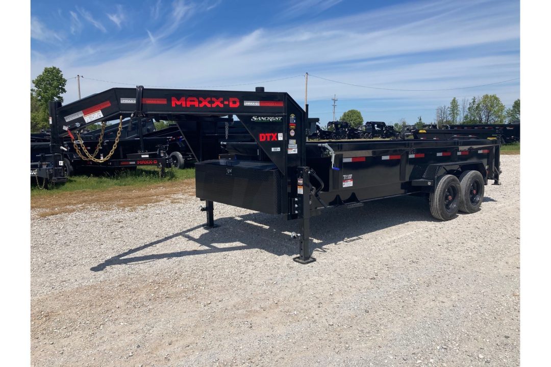 New 2026 MAXX-D 83X16 TANDEM 18K GN TELESCOPIC DUMP W/ 2' SIDES, SLIDE IN RAMPS & WIRELESS REMOTE