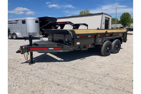New 2027 MAXX-D 83x14 TANDEM 14K DUMP W/ 18  SIDES, 10GA FLOOR & SLIDE IN RAMPS